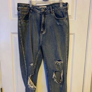 Pacsun Acid-Wash Ripped Mom Jeans